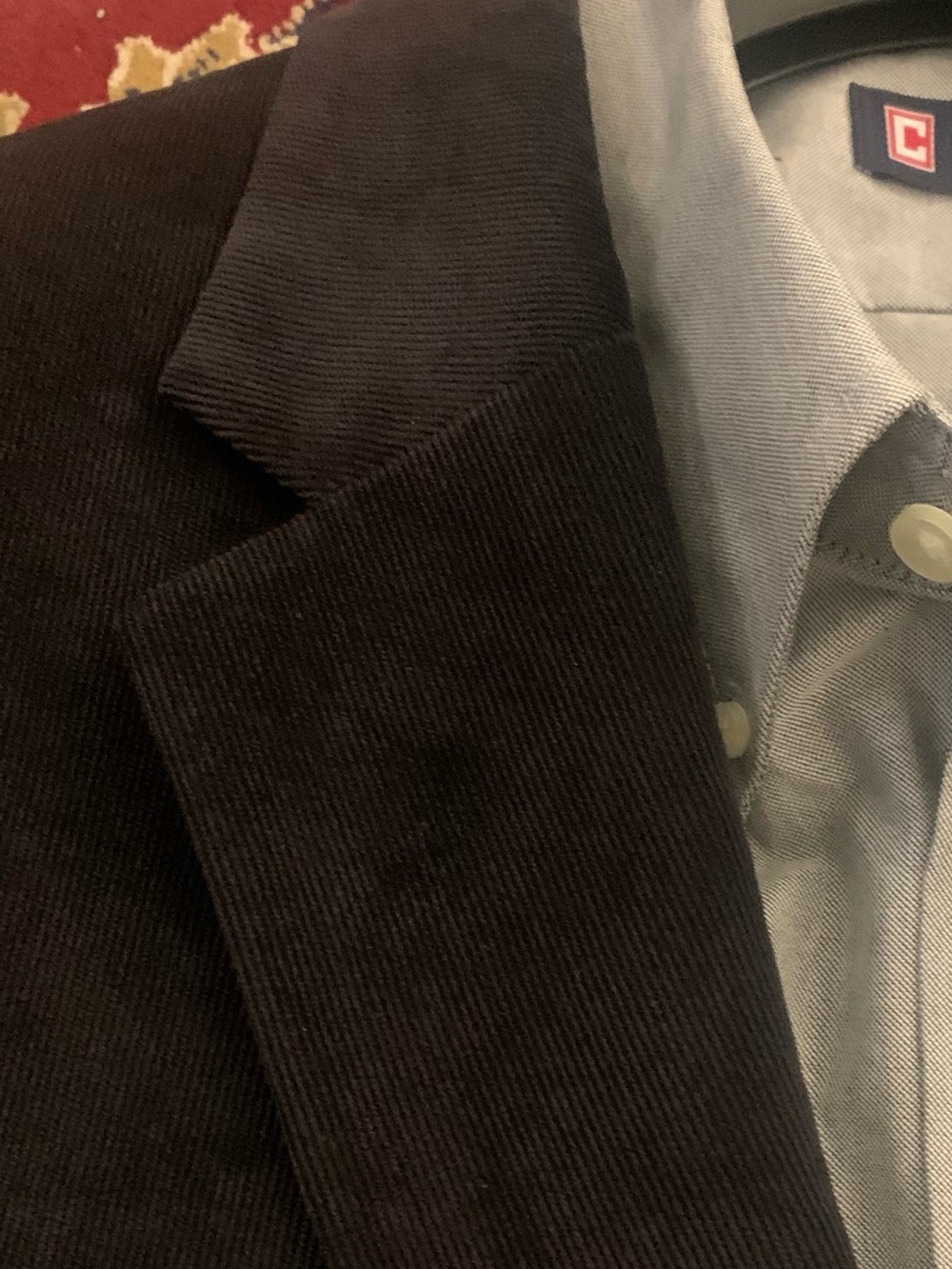 CHAPS Black Corduroy Blazer